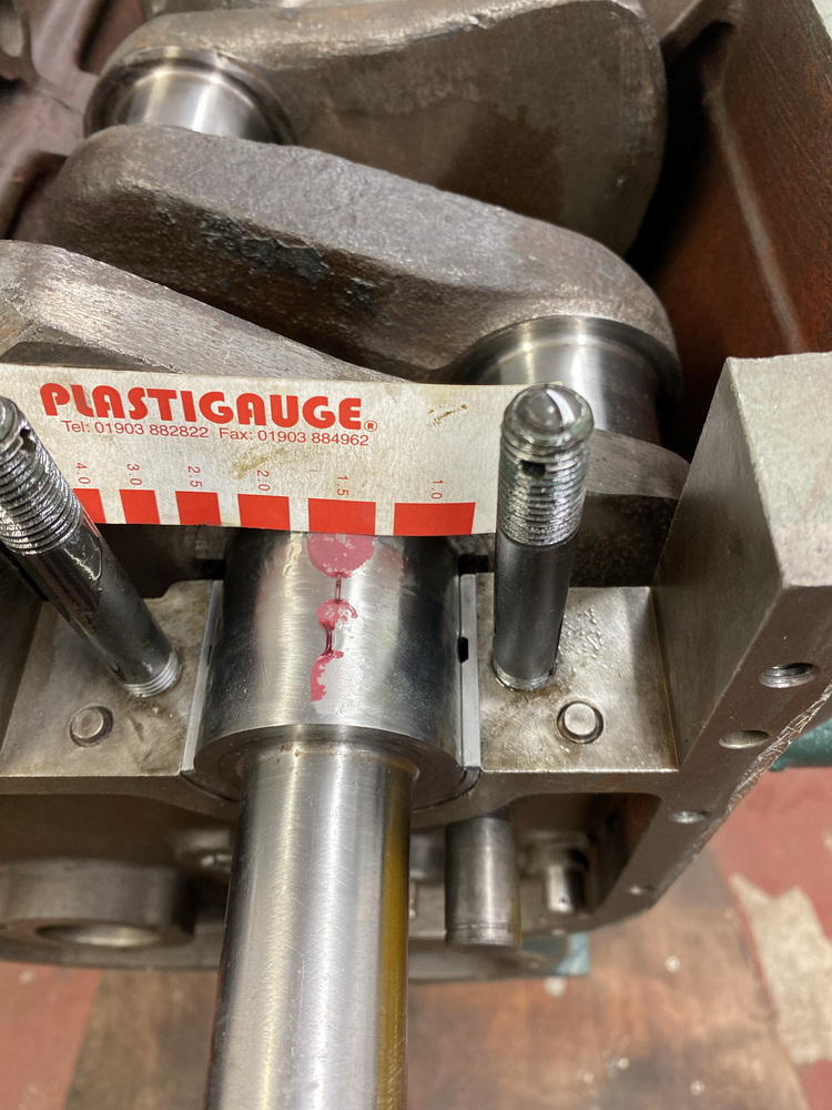Crank grinding and final clearance checks